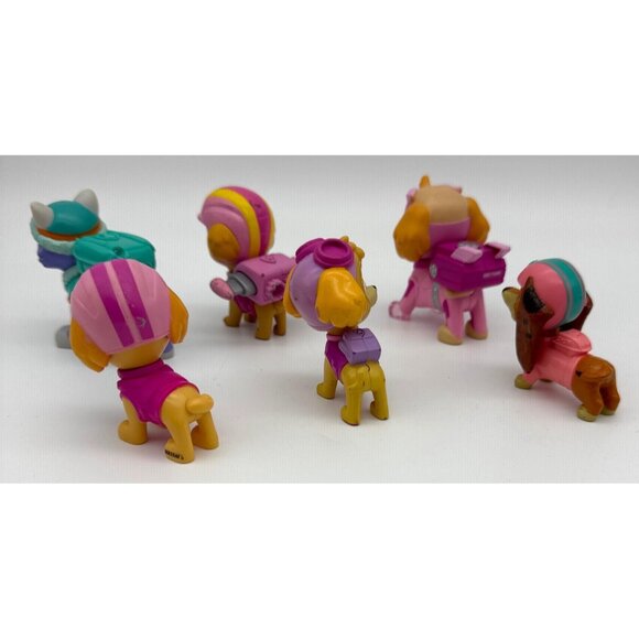 Skye Paw Patrol Lot of 7 Pink Girl Figurines  Toys - Picture 3 of 5